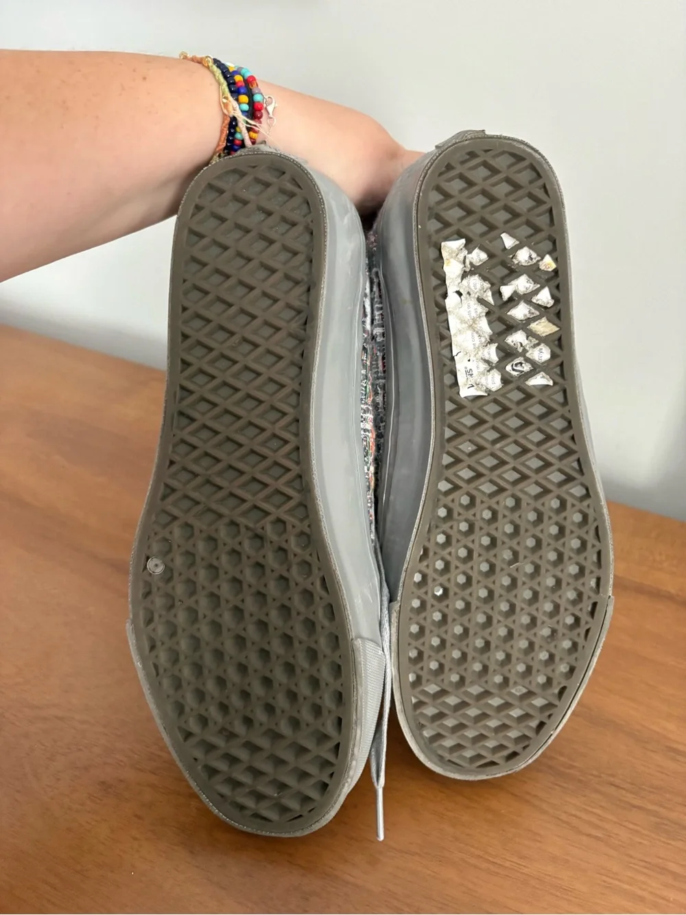 Vans Multicolor Tweed Old Skool Sneakers with Gray Accents